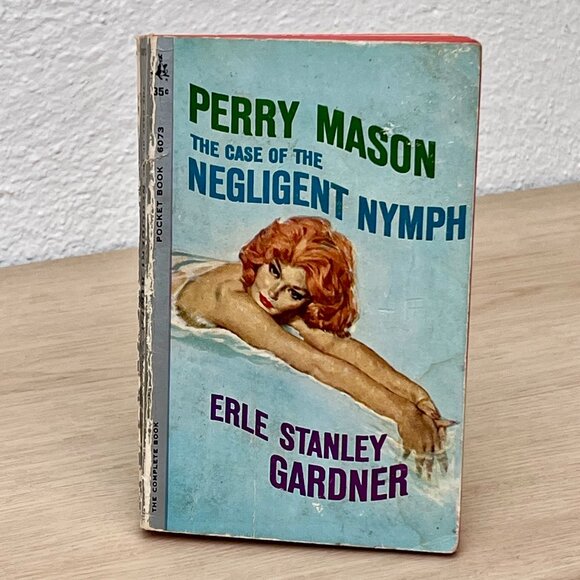 Perry Mason Case of the Negligent Nymph 1961 Pocket Book Edition Out of Print - Picture 1 of 16